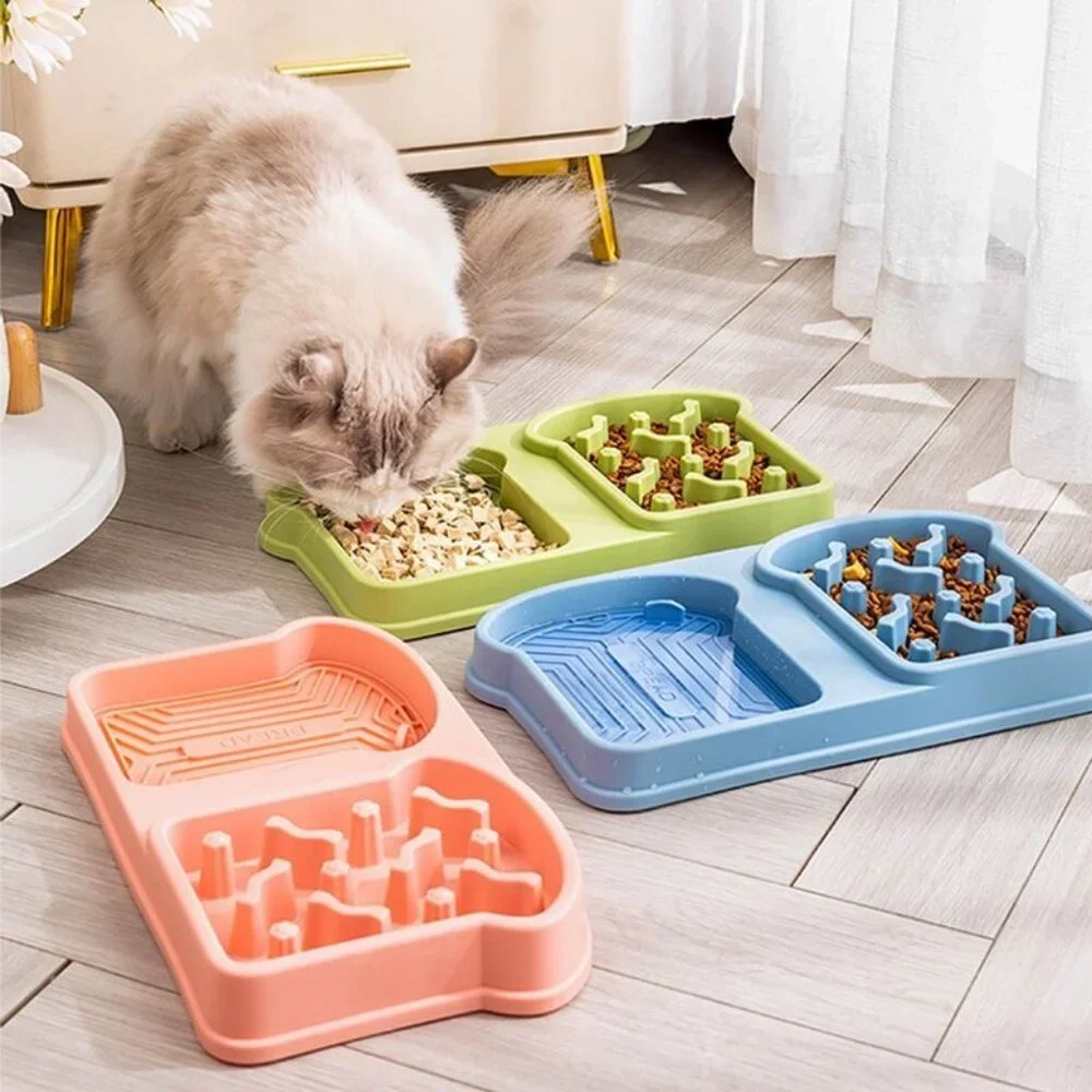 Pet Slow Feeder Bowl, Silicone Licking Mat, Anti-Slip & Anti-Tip